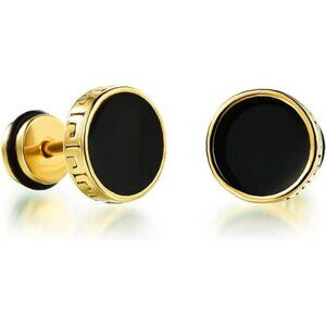 Hypoallergenic earrings for men, Mens surgical steel black stud earring